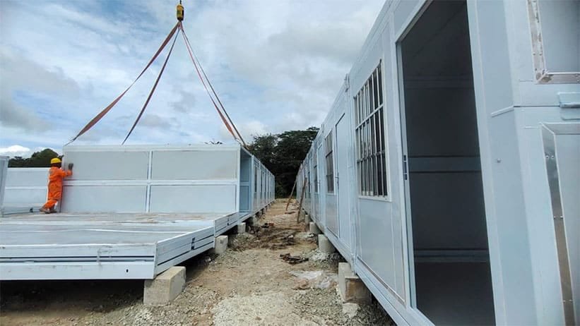 Foldable Container House Project for Mining Camp Indonesia