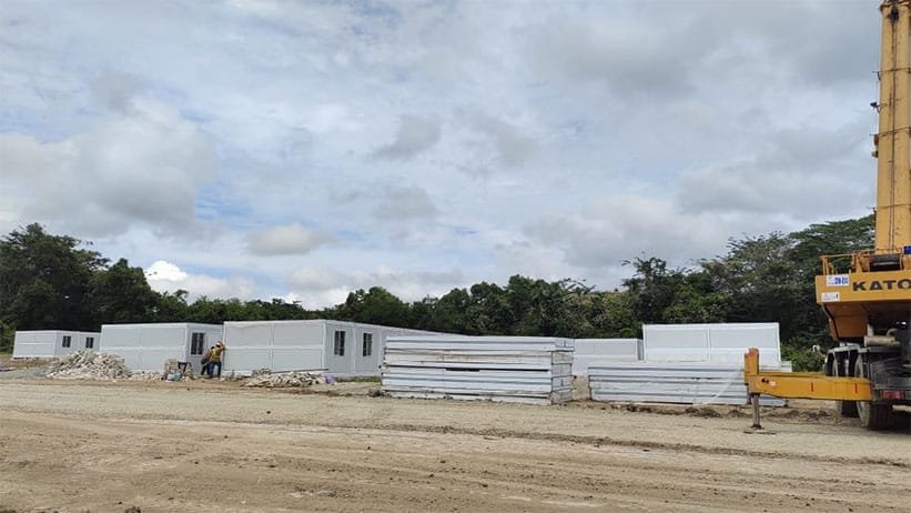 Foldable Container House Project for Mining Camp Indonesia