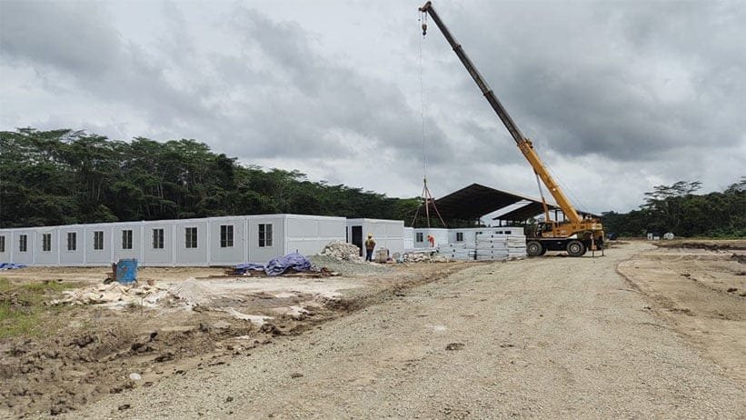Foldable Container House Project for Mining Camp Indonesia
