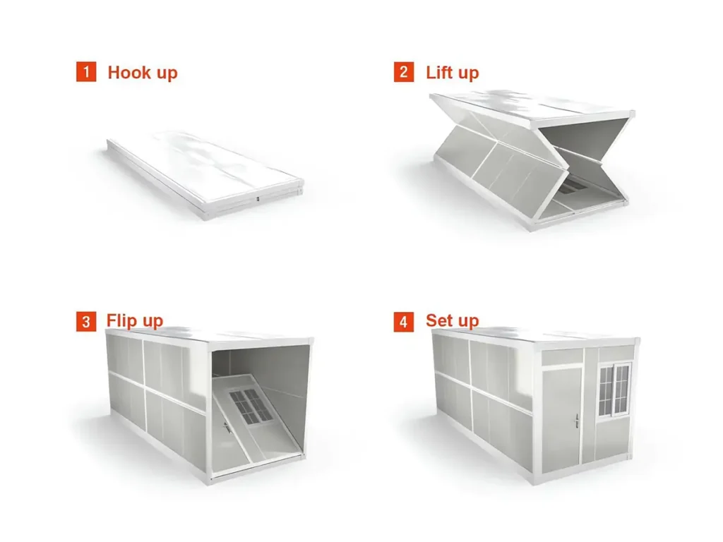 Folding Container House Installation Steps_
