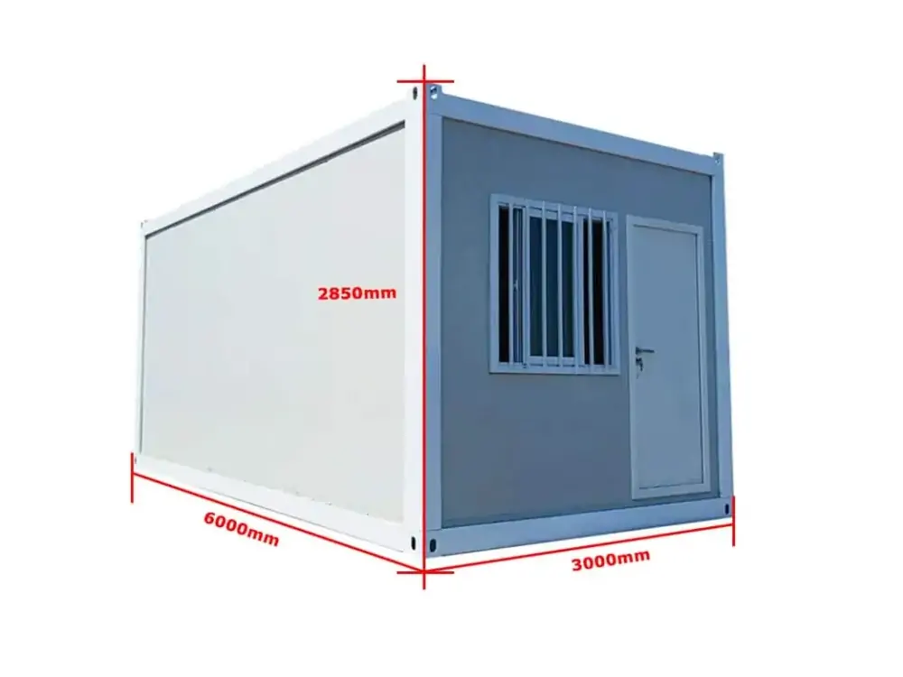 Size of 20ft Office Container Unit