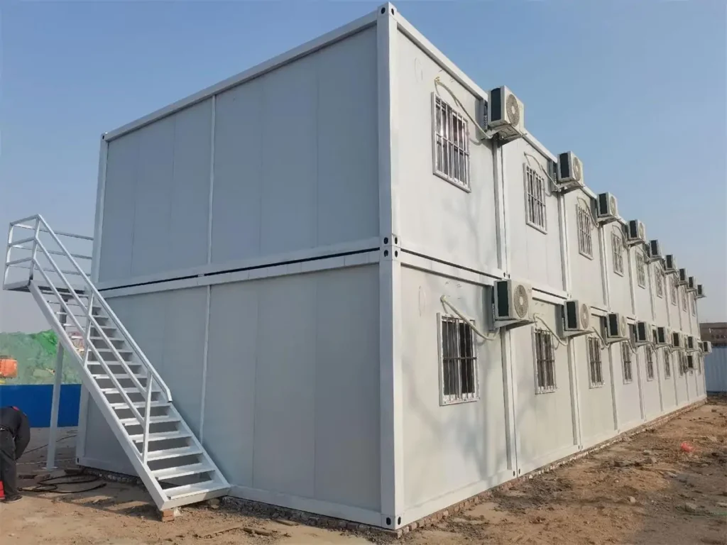 18 Units Prefabricated Detachable Container Houses for Construction Site Camp Tanzania